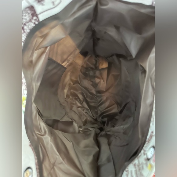 Paris Themed Beige and Brown Backpack - Picture 7 of 8